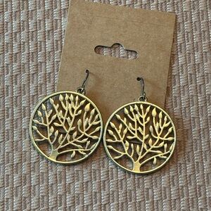 Gold Tree of Life Earrings